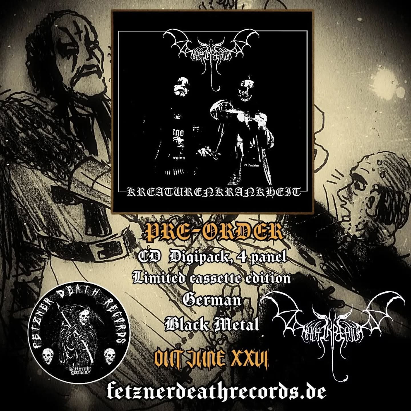 NACHTKREATUR — Pre‑order Kreaturenkrankheit (CD & MC)